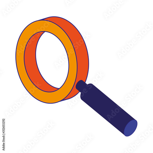 Isolated lupe icon vector design