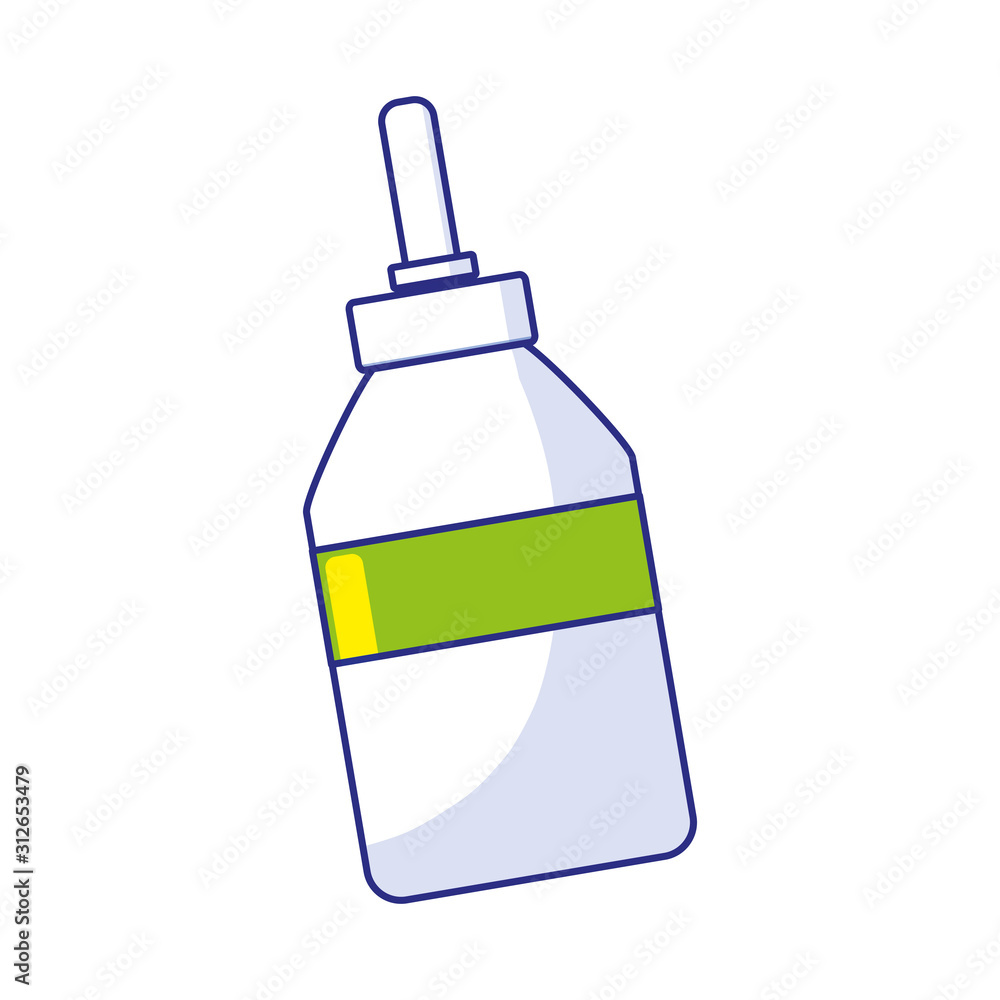 Isolated dropper jar of medical care concept vector design Isolated dropper jar of medical care concept vector design
