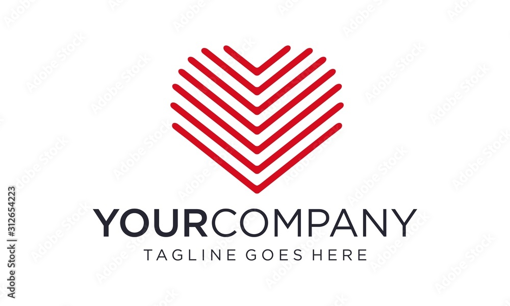 Digital heart for logo design vector editable Digital heart for logo design vector editable
