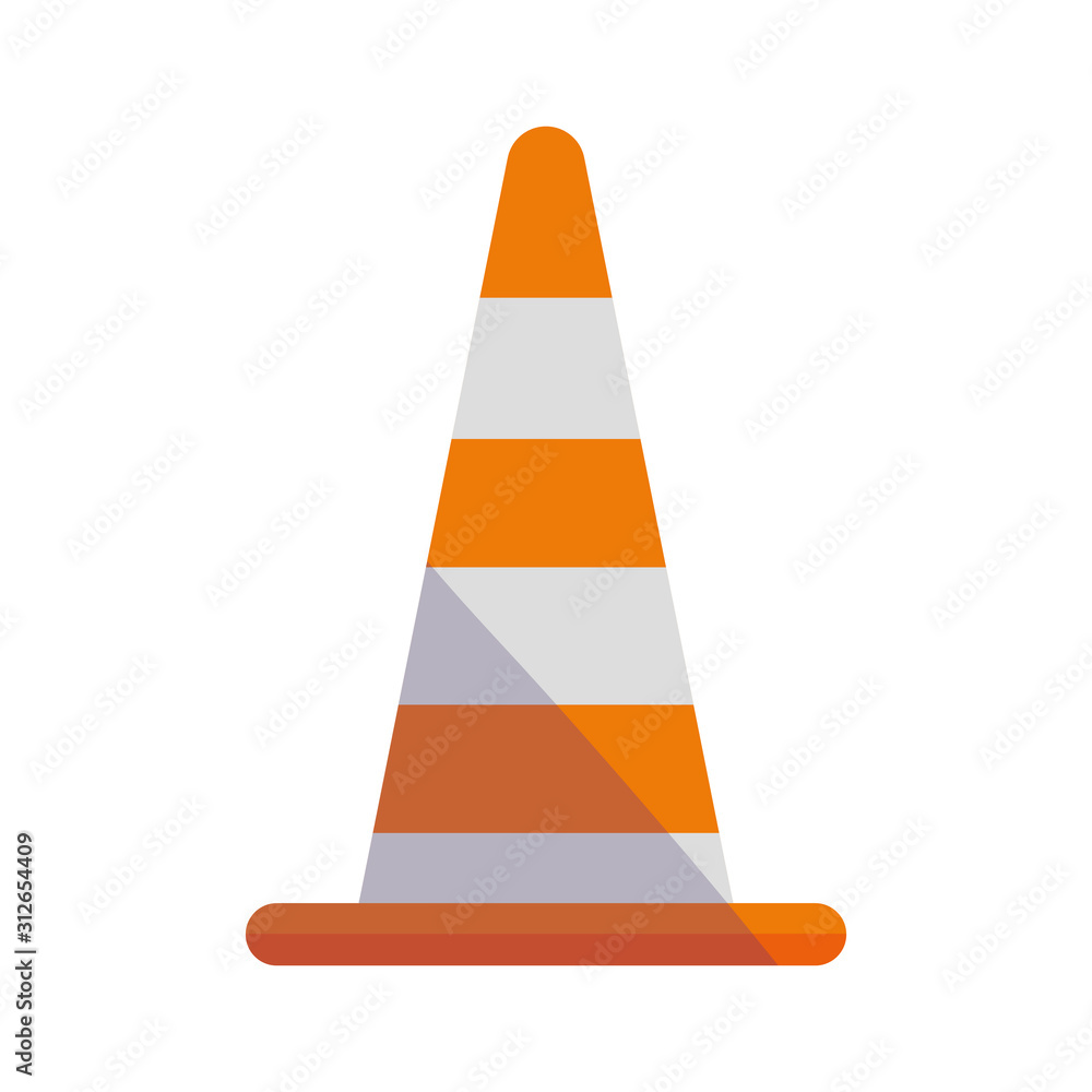 Isolated construction barrier cone vector design Isolated construction barrier cone vector design