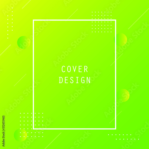 Abstract Minimal Geometric Vector Multicolored Background With Shadow, dots and lines. Dynamic shapes composition. Eps 10 vector