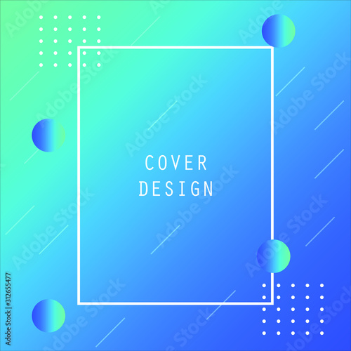 Abstract Minimal Geometric Vector Multicolored Background With Shadow, dots and lines. Dynamic shapes composition. Eps 10 vector