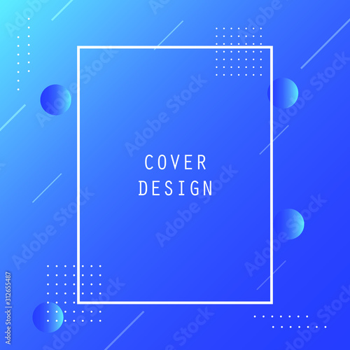 Abstract Minimal Geometric Vector Multicolored Background With Shadow, dots and lines. Dynamic shapes composition. Eps 10 vector