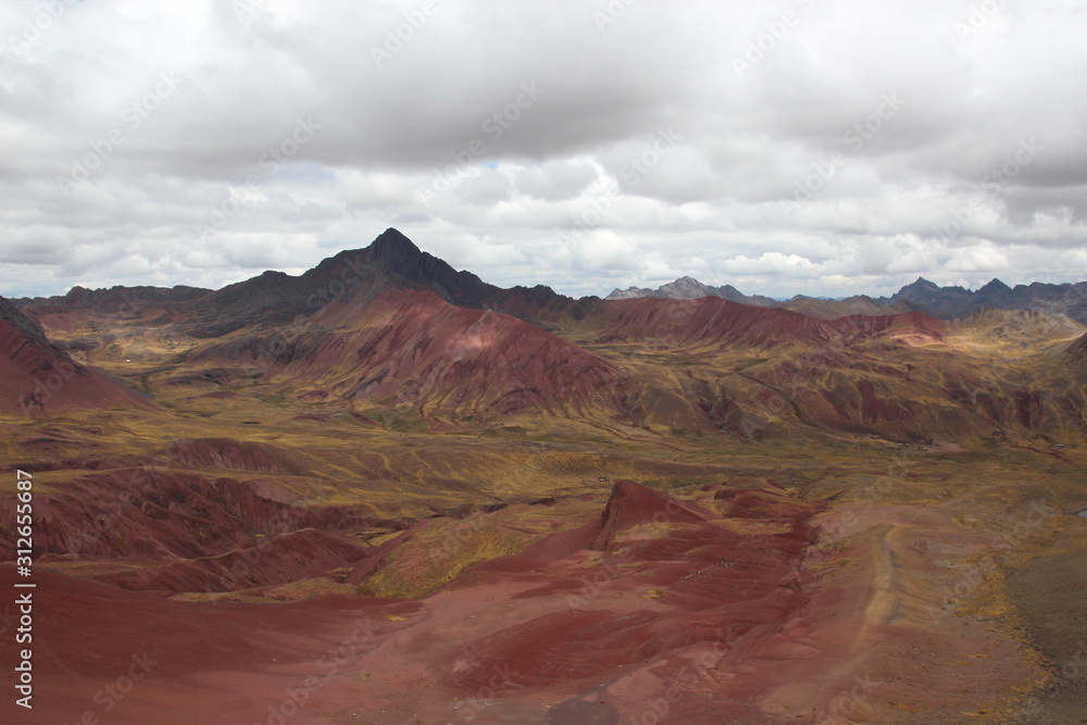 red valley in Peru