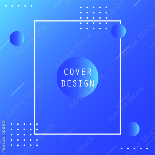 Abstract Minimal Geometric Vector Multicolored Background With Shadow, dots and lines. Dynamic shapes composition. Eps 10 vector