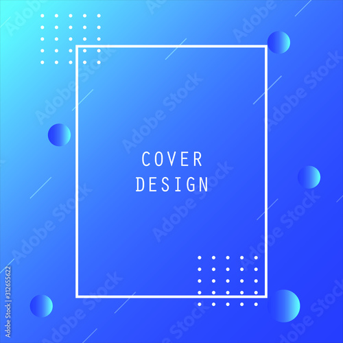 Abstract Minimal Geometric Vector Multicolored Background With Shadow, dots and lines. Dynamic shapes composition. Eps 10 vector