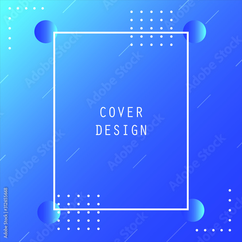 Abstract Minimal Geometric Vector Multicolored Background With Shadow, dots and lines. Dynamic shapes composition. Eps 10 vector