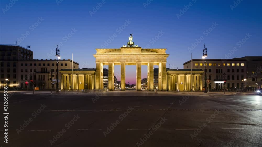 Brandenburg Gate at Sunrise, Berlin Brandenburg Gate at Sunrise, Berlin