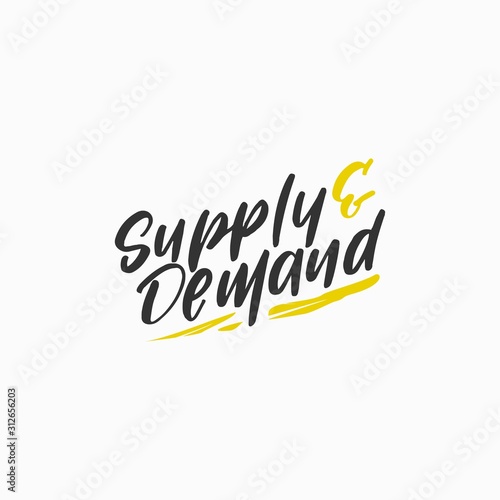 supply and demand logo design template . supply and demand logo inspiration