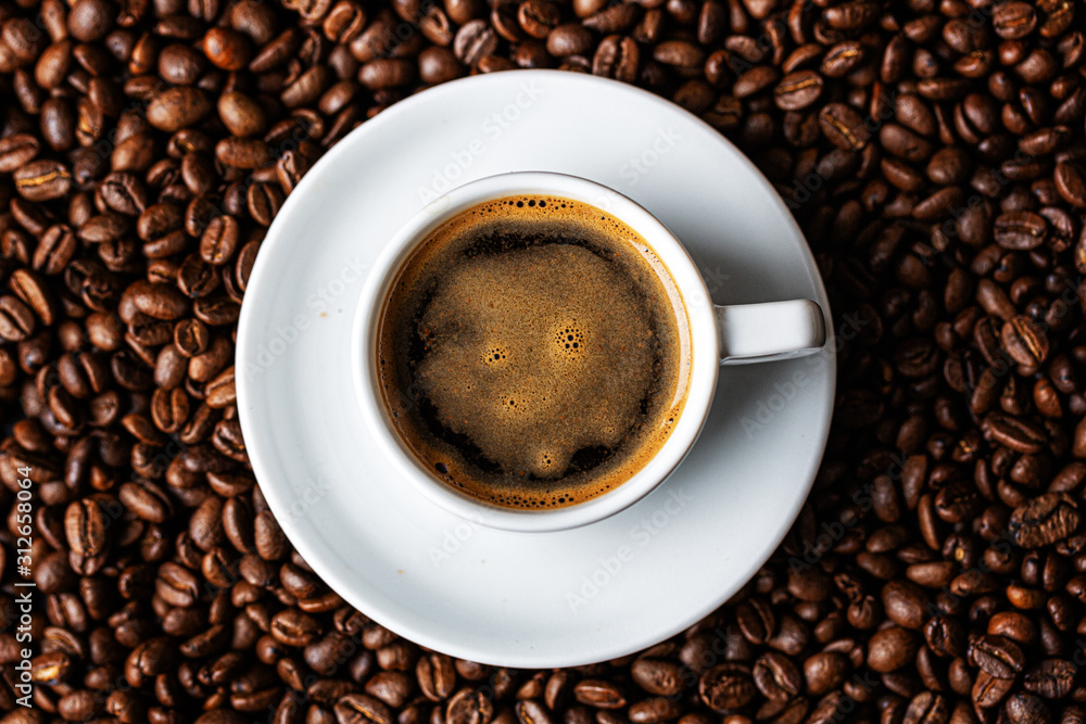Fototapeta premium Espresso coffee served in cup