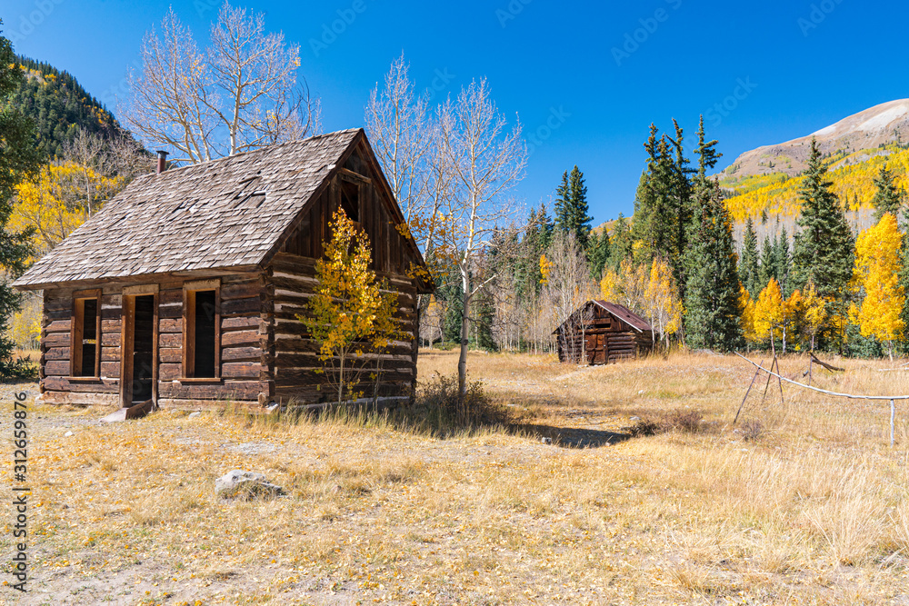 Abandoned Cabin in Capitol City, Colorado Abandoned Cabin in Capitol City, Colorado
