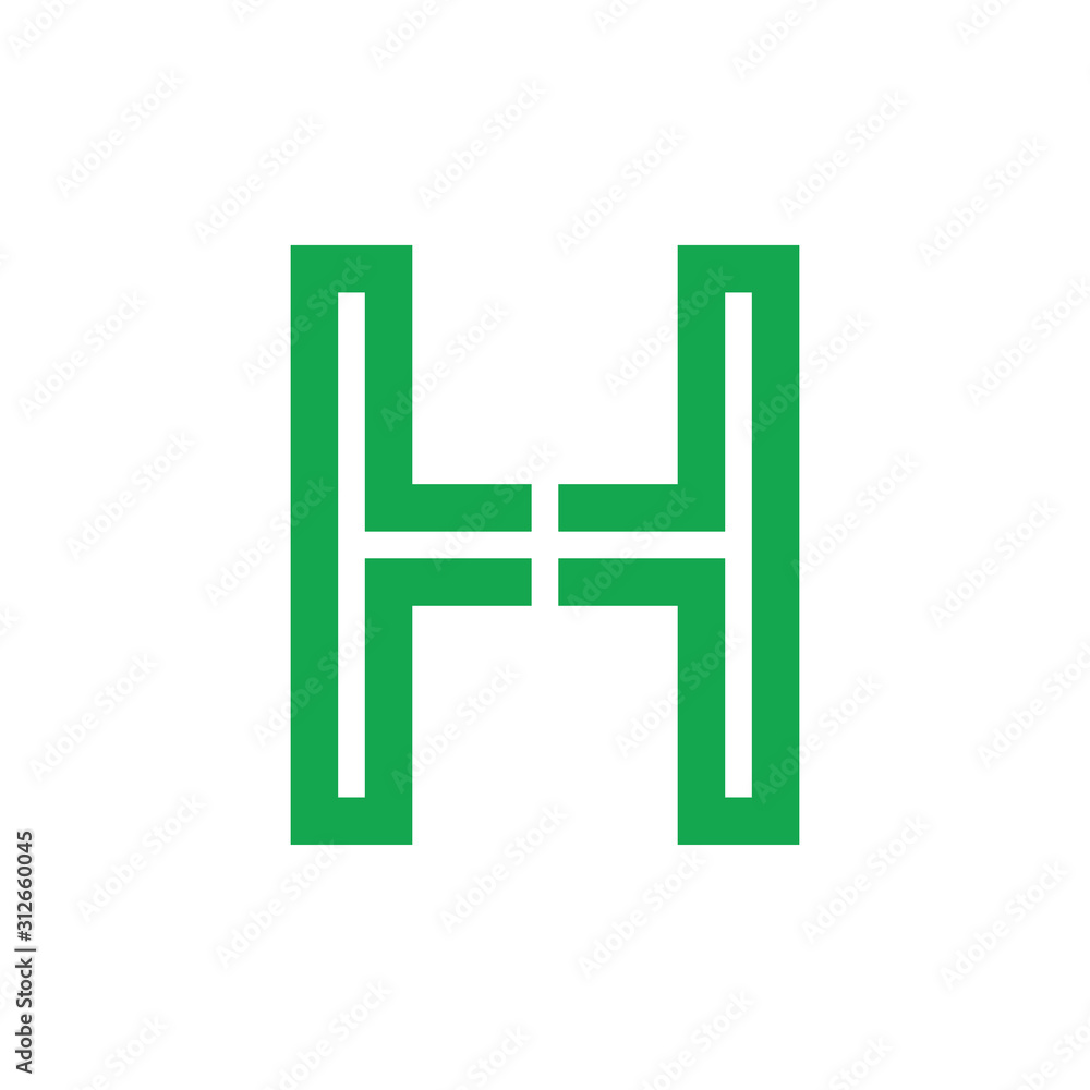 letter ht stripes geometric simple logo vector letter ht stripes geometric simple logo vector