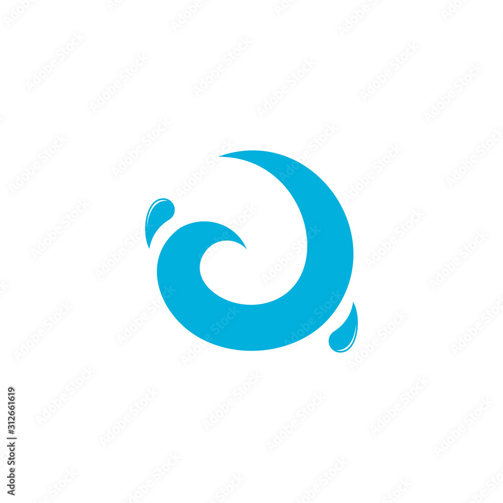 swirl water circle motion simple logo vector swirl water circle motion simple logo vector