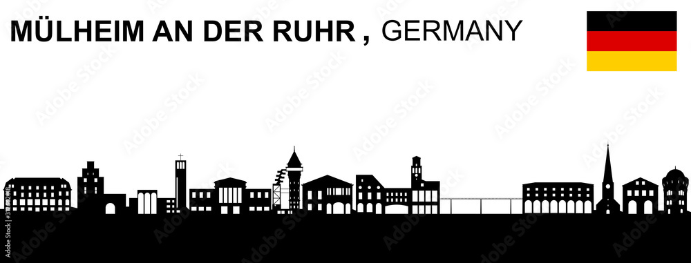 Mülheim an der Ruhr Skyline