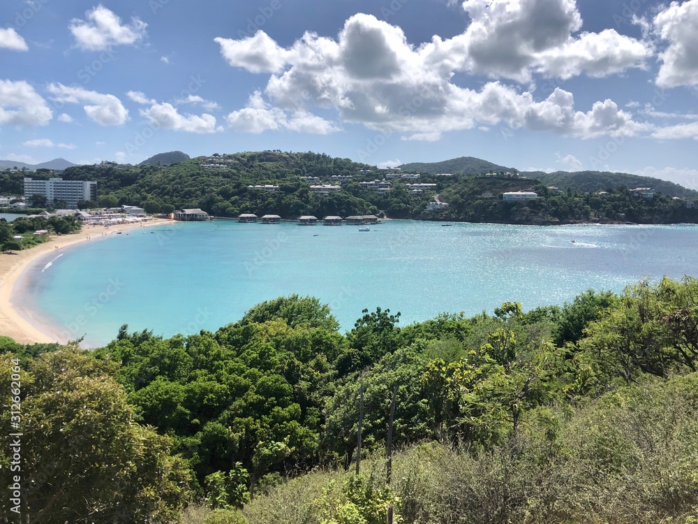 Coastline view of Antigua 