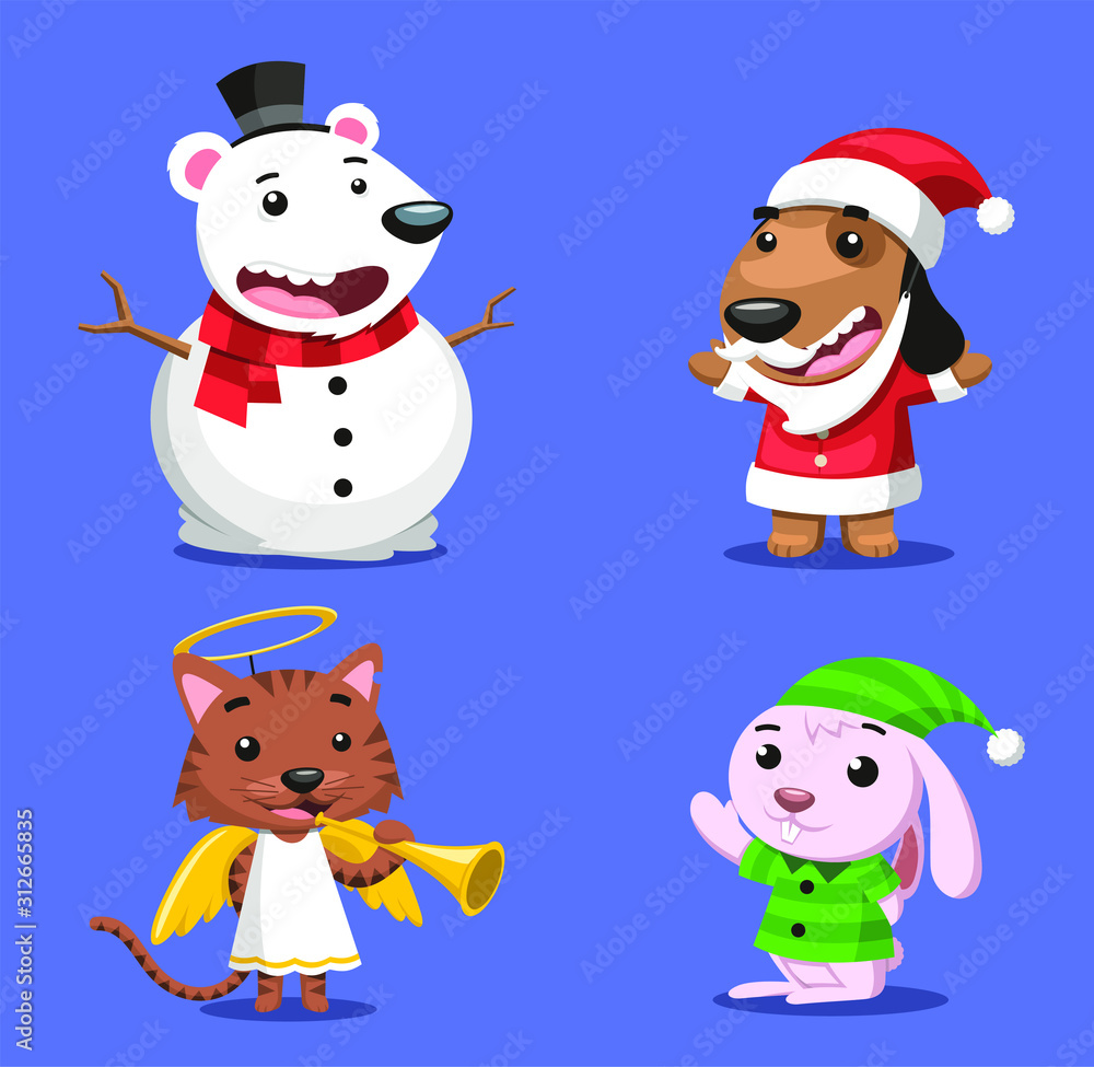 christmas animals christmas animals