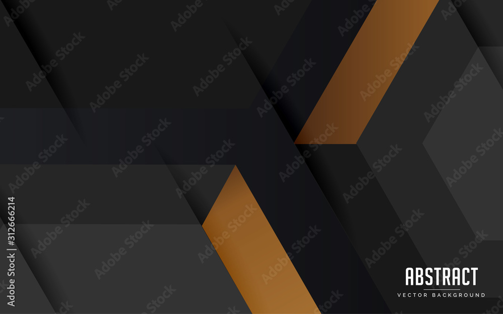 Fototapeta premium abstract background geometric black and grey color modern design