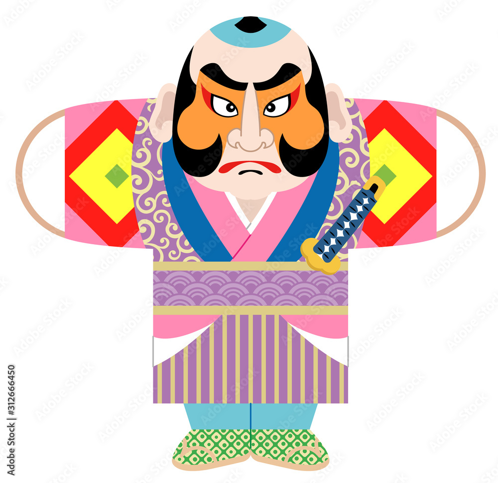 奴凧 やっこ凧 やっこだこ 白背景 Stock Vector | Adobe Stock