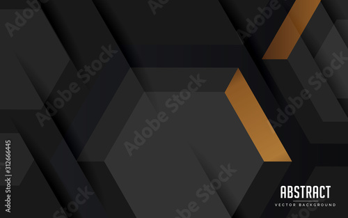 abstract background geometric black and grey color modern design