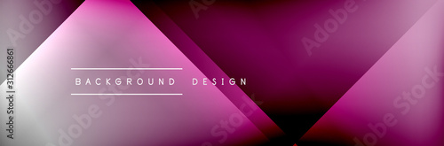 Abstract background - squares and lines composition created with lights and shadows. Technology or business digital template