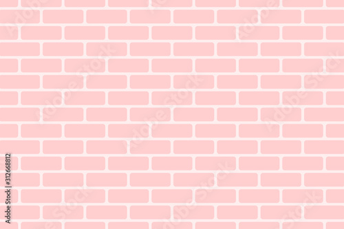 Simple vector geometric background, pattern of brick wall. © Anna