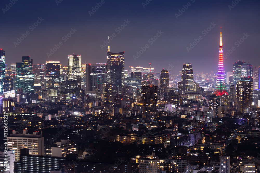 美しい東京の夜景