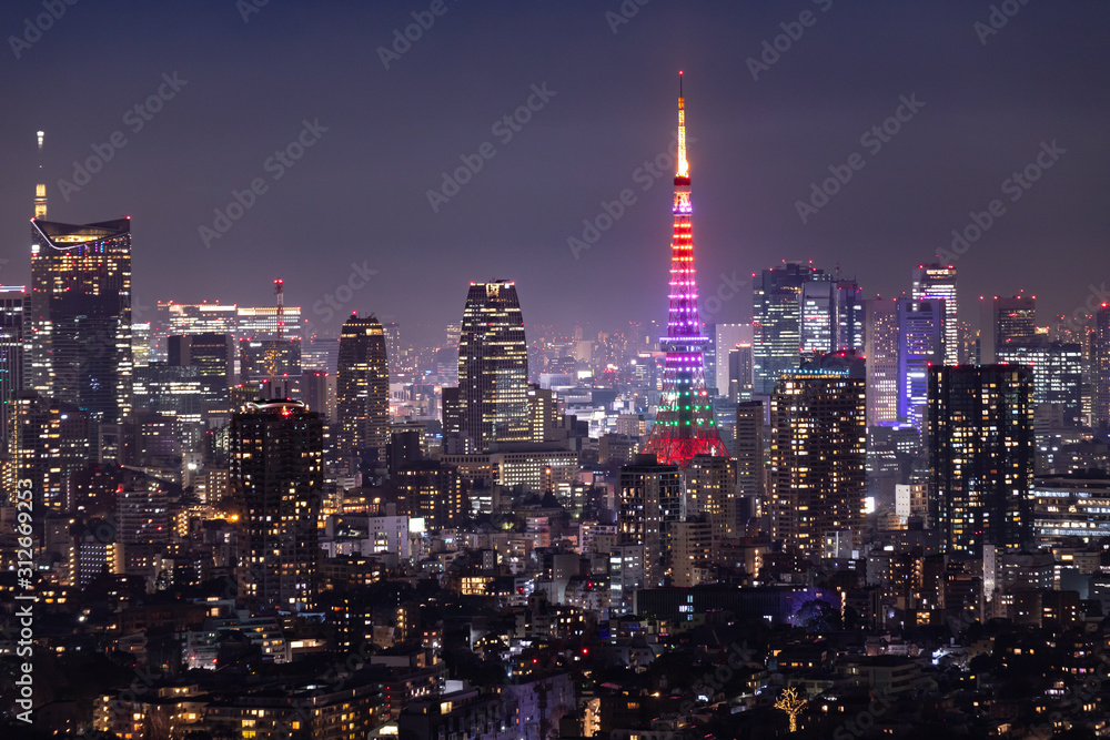 Obraz premium 美しい東京の夜景