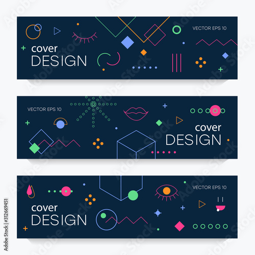 Memphis design elements. Retro funky graphic, 90s trends designs and vintage geometric print illustration element. Constructivism memphis vector isolated symbols collection. Vector EPS 10