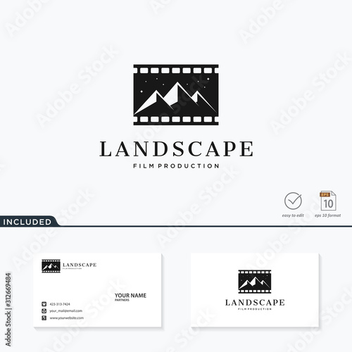 film production logo, illustration vector eps 10