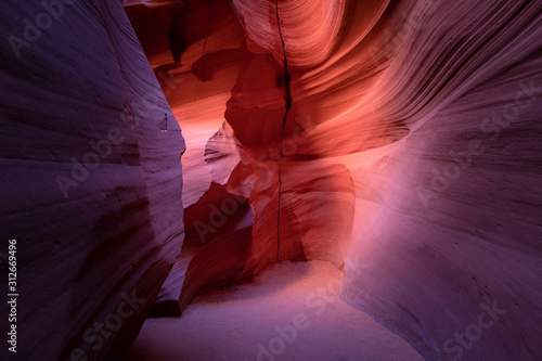 Antelope Canyon X Slot Canyon in Navajo Nation Reservation near Page in Arizona