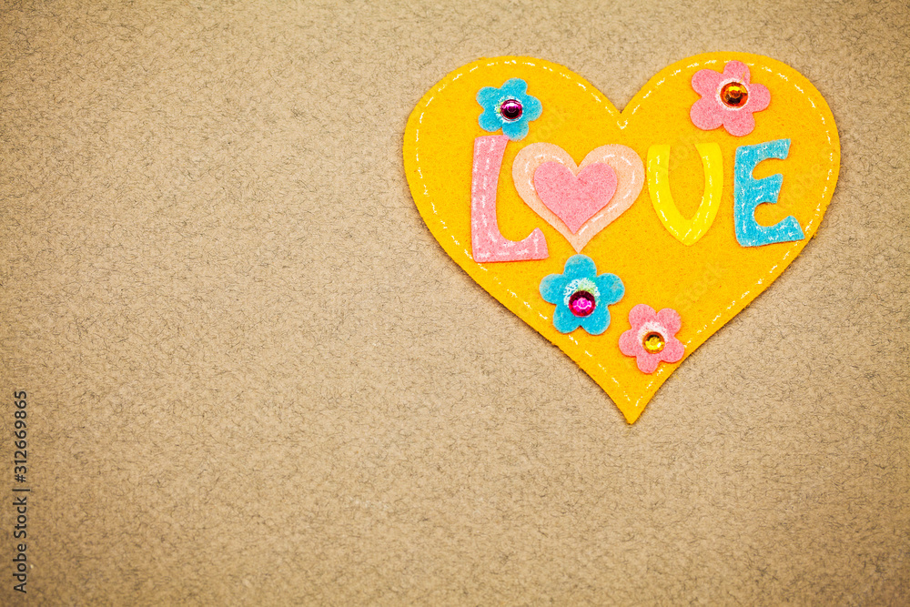 Fototapeta premium Valentines day background. Empty place for copy space for text