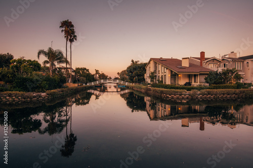 Canal in Venice Beach, Los Angeles, California