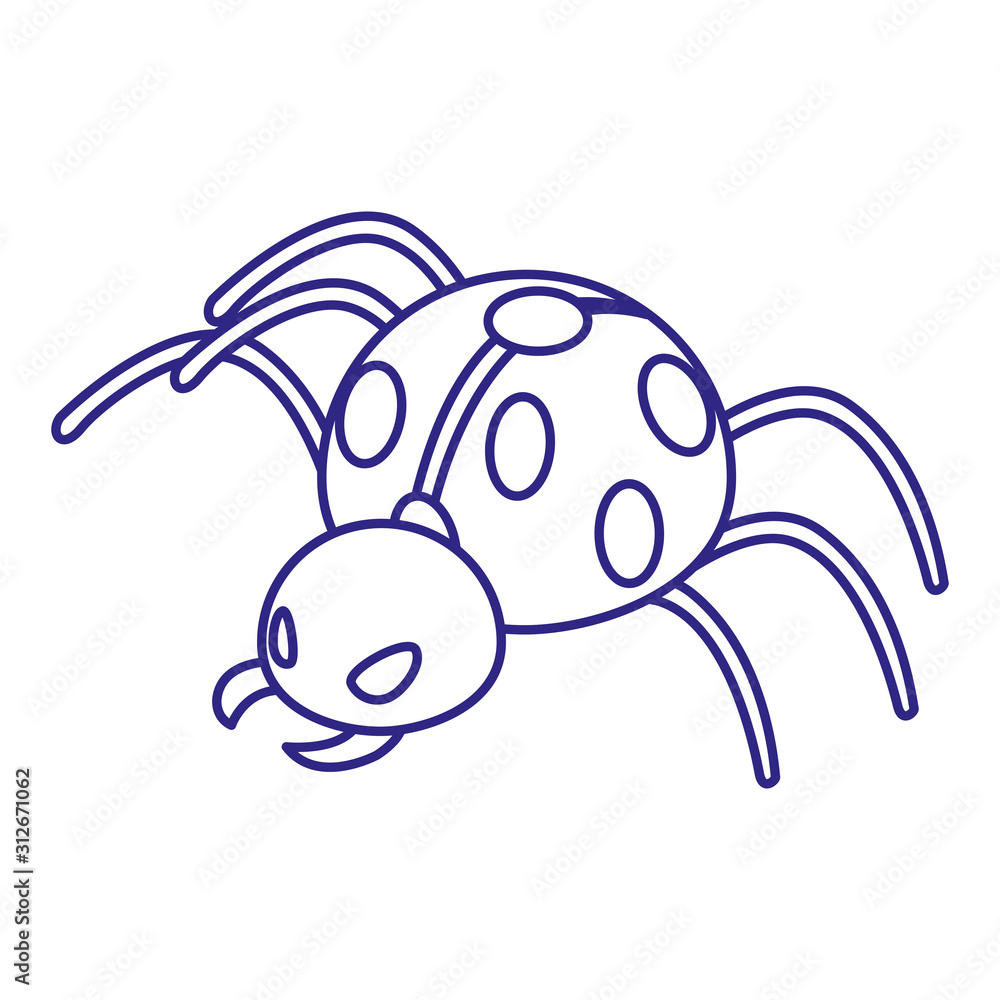 Isolated pointed bug vector design Isolated pointed bug vector design