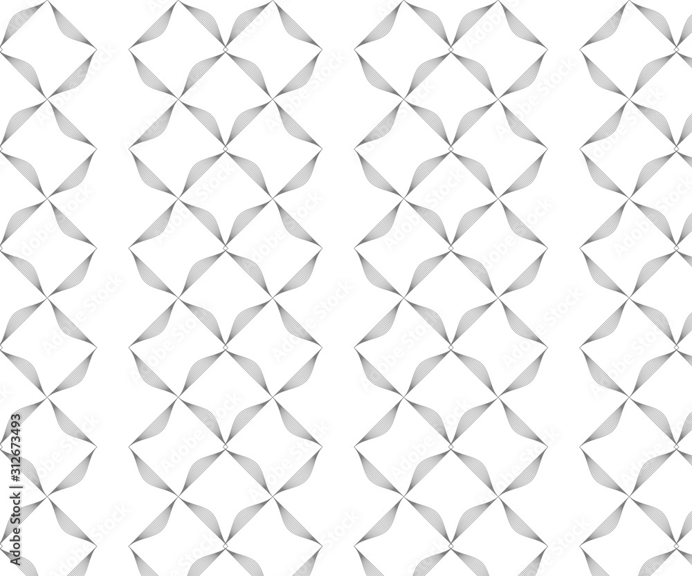 Linear vector pattern, repeating petals Linear vector pattern, repeating petals