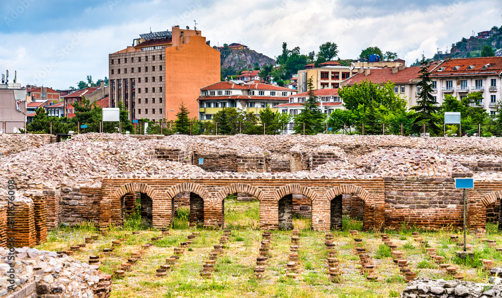 Roman Baths of Ankara in Turkey
