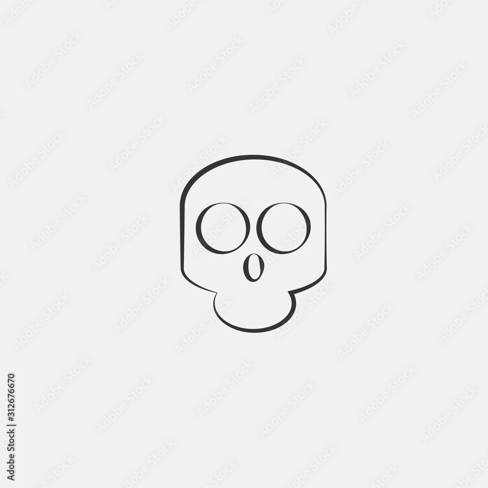 skull icon vector for web and graphic design skull icon vector for web and graphic design