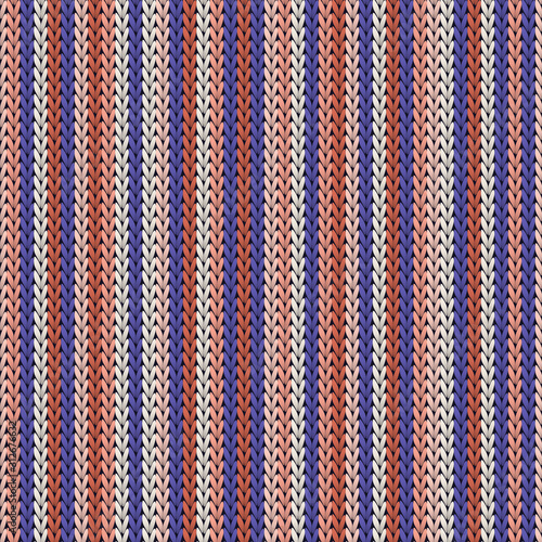 Close up vertical stripes christmas knit 