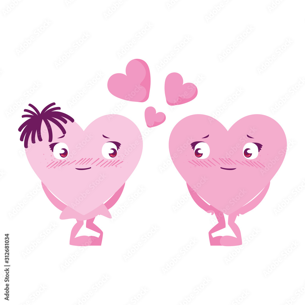 female hearts cartoons vector design female hearts cartoons vector design