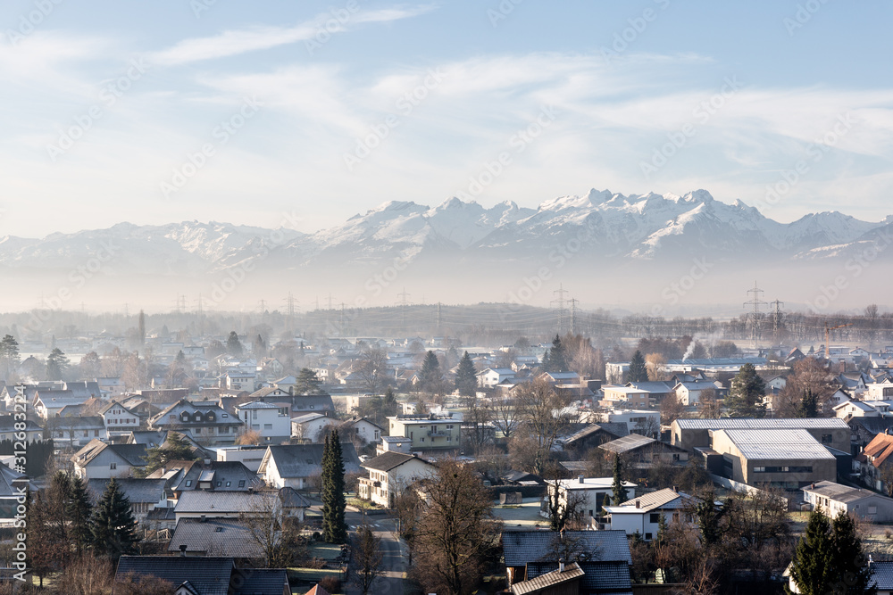 Obraz premium Koblach Dorf