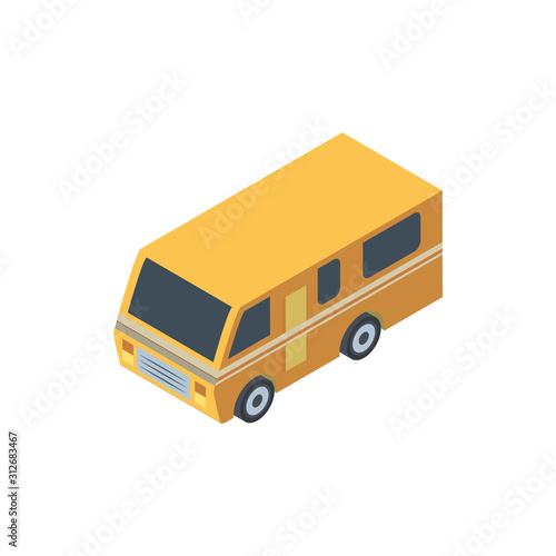 school bus color yellow on white background