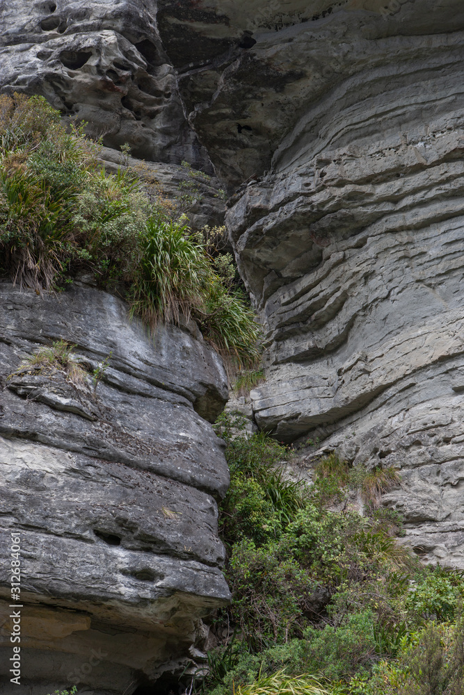 Te Uwera National park New Zealand. Rocks Te Uwera National park New Zealand. Rocks