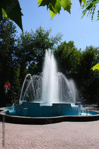Beautiful fountain in Yerevan, Armenia  