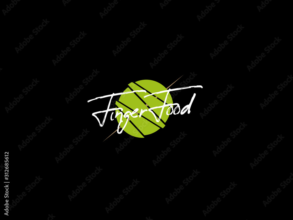 Finger Food Logo Design Stock Vector Adobe Stock