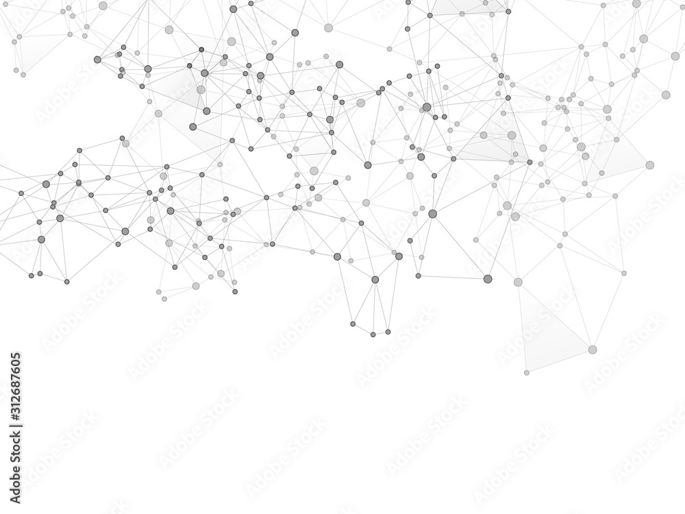 Block chain global network technology concept. Block chain global network technology concept.