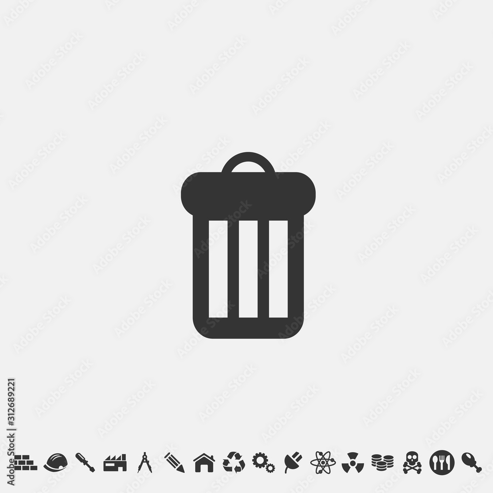trash can icon vector for web and graphic design trash can icon vector for web and graphic design