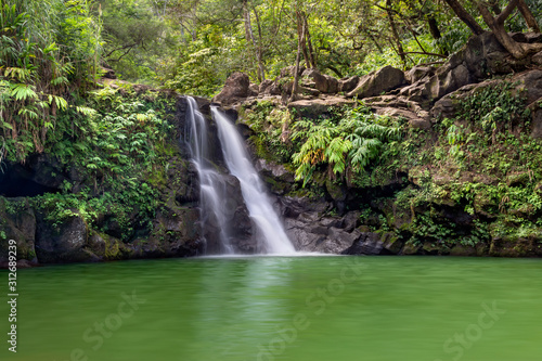 Waikamoi Falls in Maui, HI along the road to Hana