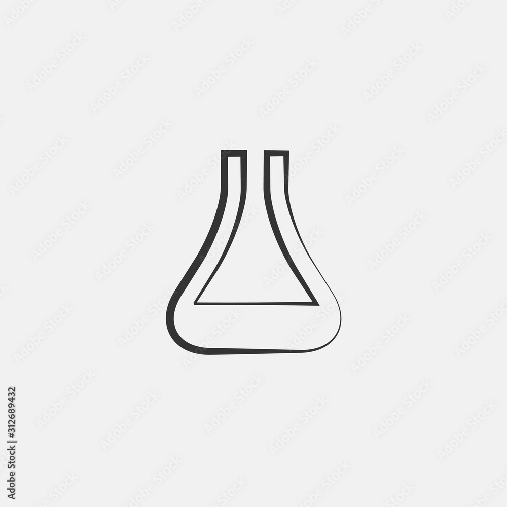 chemistry flask icon vector for web and graphic design chemistry flask icon vector for web and graphic design