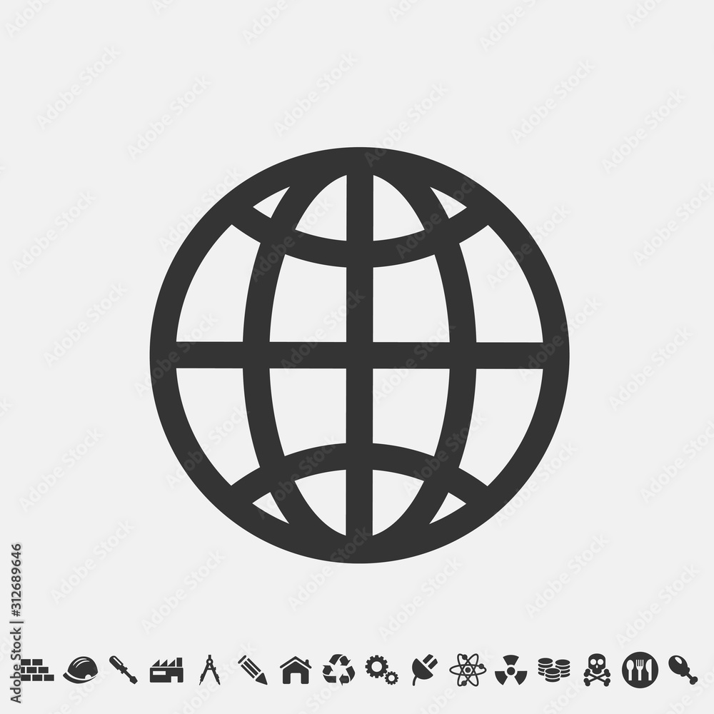 earth icon vector for web and graphic design earth icon vector for web and graphic design