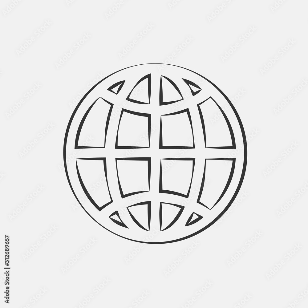 earth icon vector for web and graphic design earth icon vector for web and graphic design