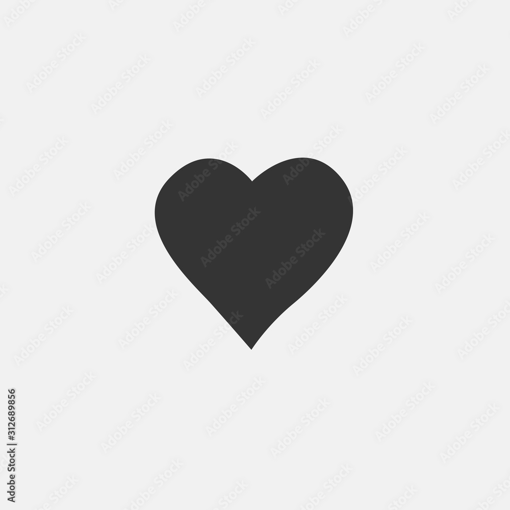heart icon vector for web and graphic design